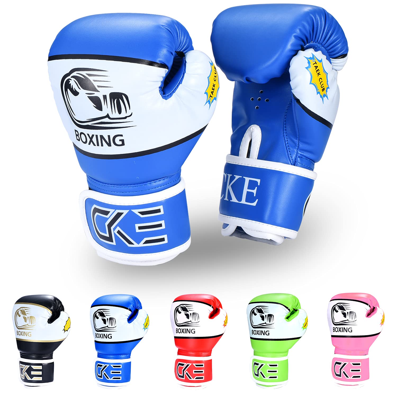 CKE Kids Boxing Gloves for Kids Boys Girls Junior Youth Toddlers Age 5-12 Years Training Boxing Gloves for Punching Bag Kickboxing Muay Thai