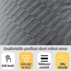 QINFFRRMI Velvet Triangular Wedge Pillow, Removable Cover Headboard Pillow for Daybed, Backrest Positioning Support Pillow Cushion Resting Reading Relaxing(Beige,Twin(39 * 20 * 8in))