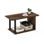 Furinno Simple Design Coffee Table, Dark Brown