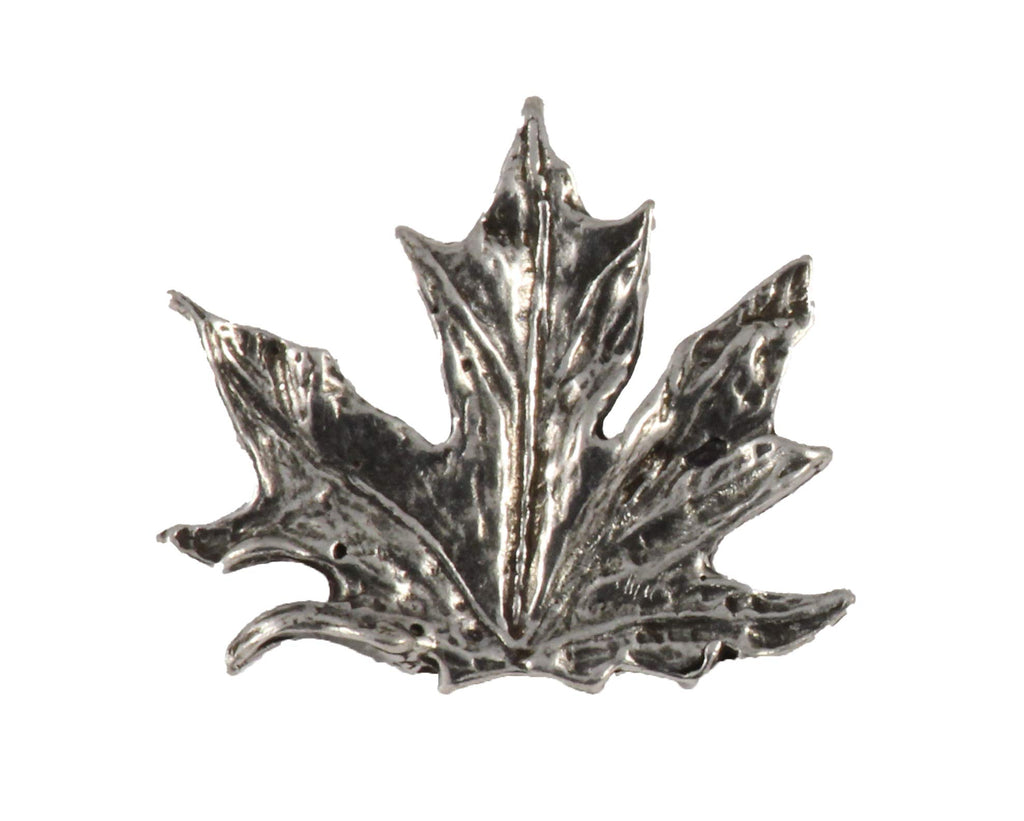 Handcrafted Tree Leaf Brooch and Lapel Pins - Canadian Maple, Maple, and Aspen Leaves - Pewter, Copper, Gold, Hand Painted - Handmade in The United States