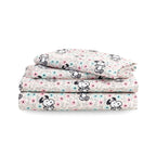 Zestaw pościeli Berkshire Blanket Peanuts® dla dzieci, rozmiar pełny - 4 części, Peanuts® mini pozy i łapy szare, urocze postacie Snoopy nadrukowane na miękkich mikrofibrowych prześcieradłach