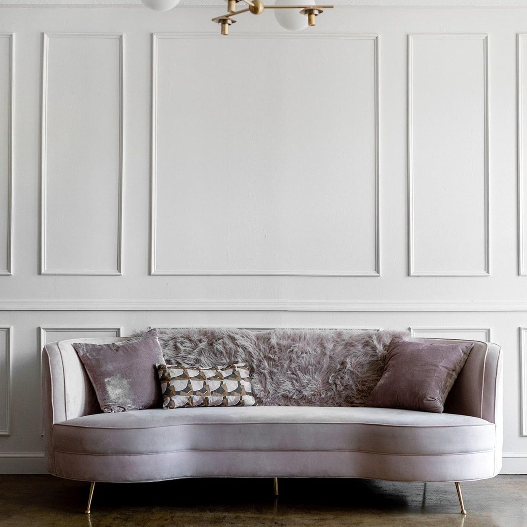 Coengwui Peel and Stick Wall Molding, Chair Rail Wainscoting Panel, Finish Trim for Home Decoration (Paintable White, 9.8ft x 0.9in)