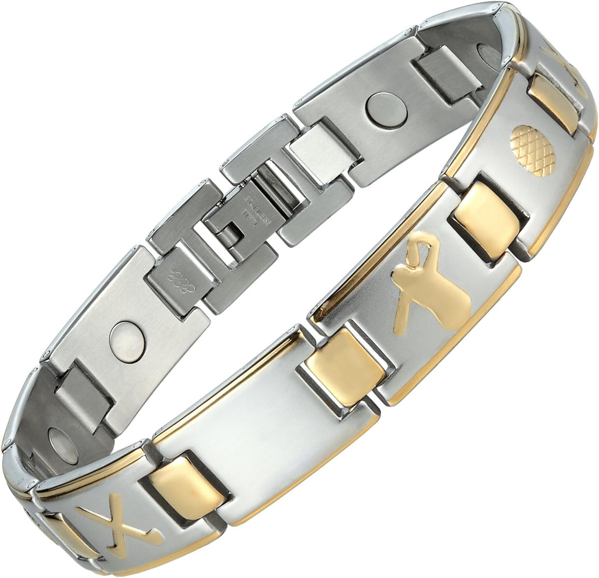 Urban Jewelry Men's Link Bangle Titanium Bracelet, Unique Design Bracelets, Matches any Attire Perfect for a Gift
