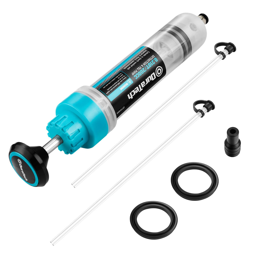 DURATECH 500CC Fluid Extractor, Oil Extractor with Long Hose and Extension Tubes, Brake Fluid Extractor, Fluid Pump Automotive, Suction Pump for Lawn Mowers Cars Ships Golf Carts
