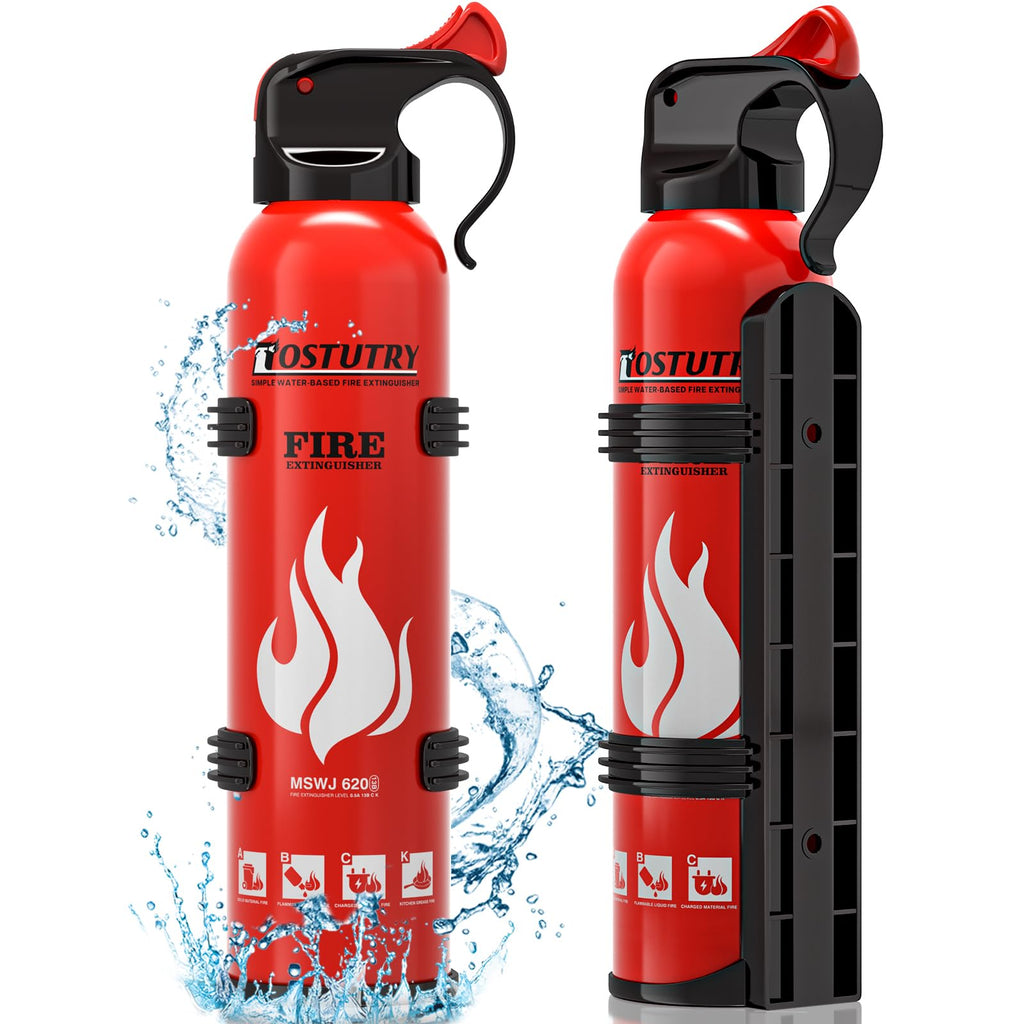 Upgraded 8-IN-1 Fire Extinguisher for Home Vehicle Car Kitchen Boat, Small Fire Extinguishers Spray with Mount for Class A B C K Fire, Portable Easy Clean (6 Pack)
