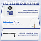 Transmission Fluid Transfer Pump,3L Manual Refill System Dispenser with Pressure Gauge,Automotive Transmission Dispenser Pump Tool Set Oil with 12pc ATF Adapters