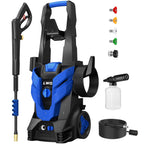 Pressure Washer, Power Washer with 4 Quick Connect Nozzles, High Pressure Cleaning Machine with Foam Cannon for Cars/Fences/Driveways/Patios/Home Cleaning