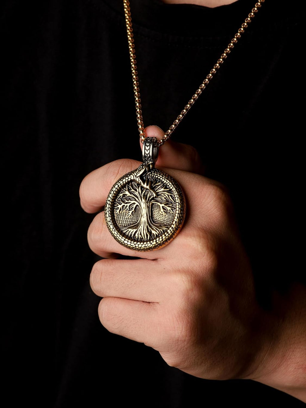 HAQUIL Viking Celtic Wiccan Tree of Life Pendant Necklace, Tree of Life Jewelry Gifts for Men and Women