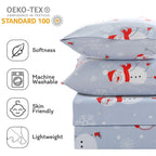 ست ملحفه کودکان یونیکورن صورتی JSD، سایز تویین، ۳ تکه، ملحفه‌های رختخواب میکروفایبر چاپ شده با طرح رنگین کمان برای دختران، جیب عمیق