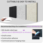 BXI Sound Absorber - 31.5 X 23.6 X 3/8 Inches 6 Pack High Density Acoustic Absorption Panel, Sound Absorbing Panels Reduce Echo Reverb, Tackable Acoustic Panels for Wall and Ceiling Acoustic Treatment