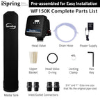 iSpring WF150K Whole House Central Water Filtration System with Set and Forget Smart Valve, Up to 10 Years