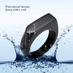 Cremation Jewelry for Ashes Geometry Simple Style Memorial Urn Ring Ashes Holder with Fill Kit Keepsake Cremation Ring for Men