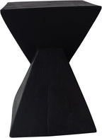 Christopher Knight Home Kajsa Outdoor Lightweight Concrete Accent Table, Black