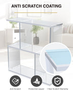 Arteriors Acrylic Coffee Table for Living Room - Clear Furniture End Table