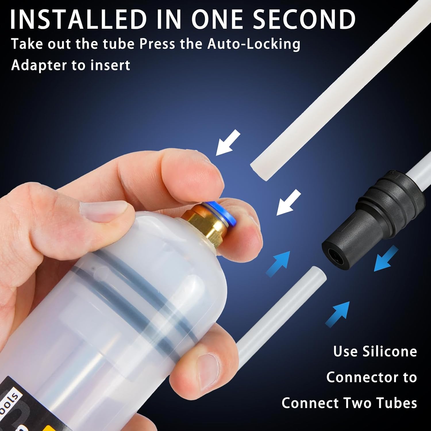 Automotive Fluid Extractor Pump, 200 cc Oil Extractor Pump with Hose, Sealed Upgraded Oil Change Pump, Lightweight Oil Suction Pump for Changing Transmission, Power Steering, and Brake Fluid