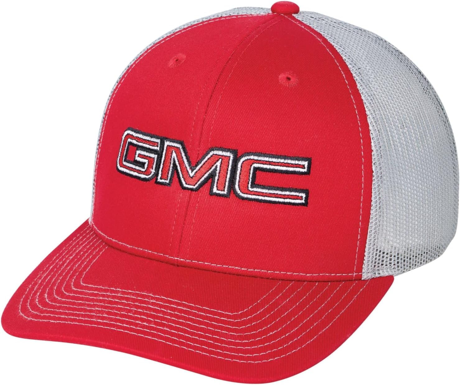 GMC Trucker Snapback Hat - Adjustable Mesh Back Cap - Officially Licensed by GM