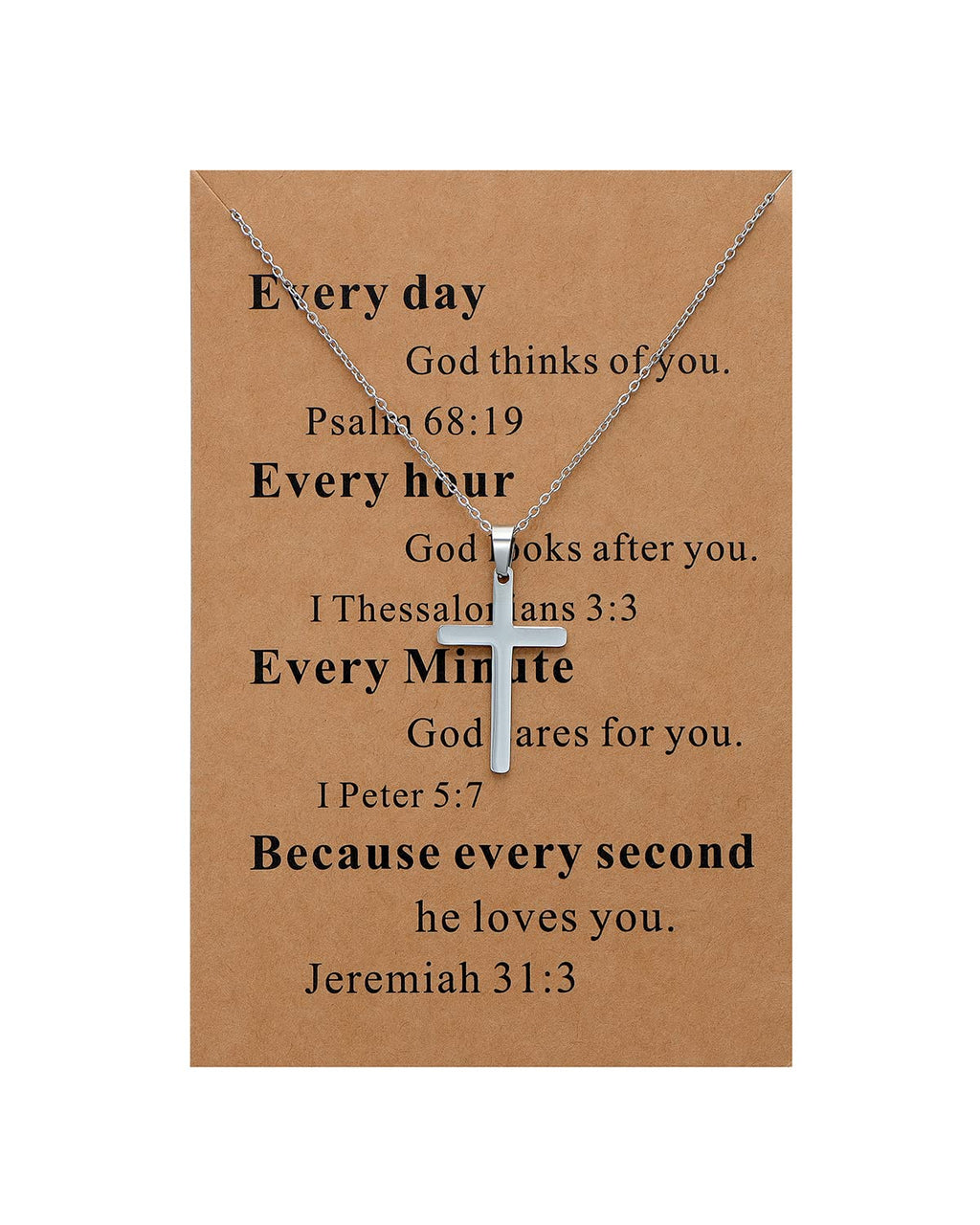 Lcherry Faith Cross Pendant Necklace for Women Religious Christian Jewelry Mother's Day Gifts for Women