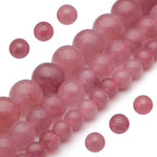 Youngbling Natural Gemstone Beads for Jewelry Making,8mm Black Lava Polished Round Smooth Stone Beads,Genuine Real Stone Beads for Bracelet Necklace 15 Inch(Black Lava,8mm)