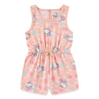 Hello Kitty Sanrio Girls 2 Pack Rompers for Toddlers and Big Kids