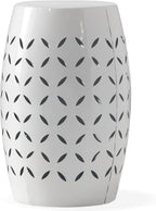 Christopher Knight Home Lilac Outdoor 12" Iron Side Table, White