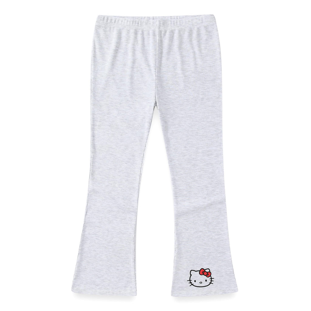 Hello Kitty Sanrio Girls 4 Pack Mix and Match 2 Short Sleeve T-Shirts, Short, and Flared Pants Set for Big Kids