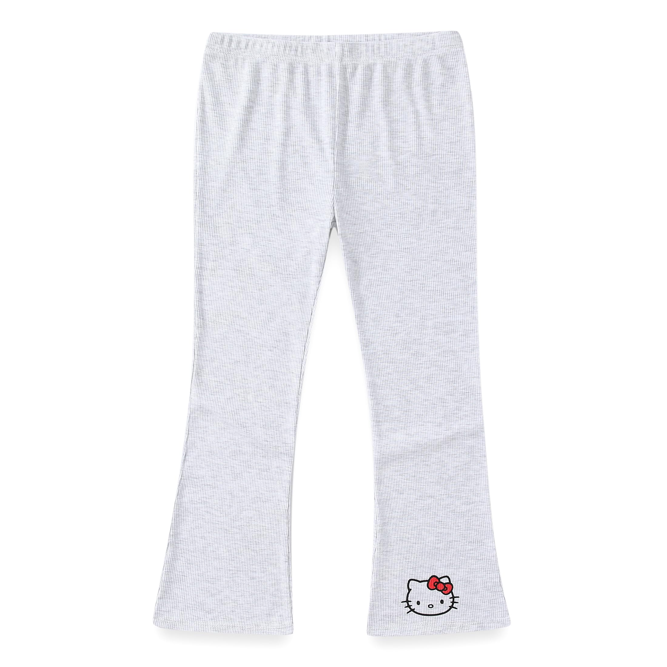 Hello Kitty Sanrio Girls 4 Pack Mix and Match 2 Short Sleeve T-Shirts, Short, and Flared Pants Set for Big Kids