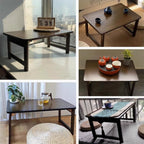 Japanese Floor Table Bamboo Japanese Folding Table Portable Solid Wood Japanese Coffee Table, No Assembly Folding Coffee Table for Sitting on The Floor, Easy Storage (31.5 * 17.7 * 13.8)