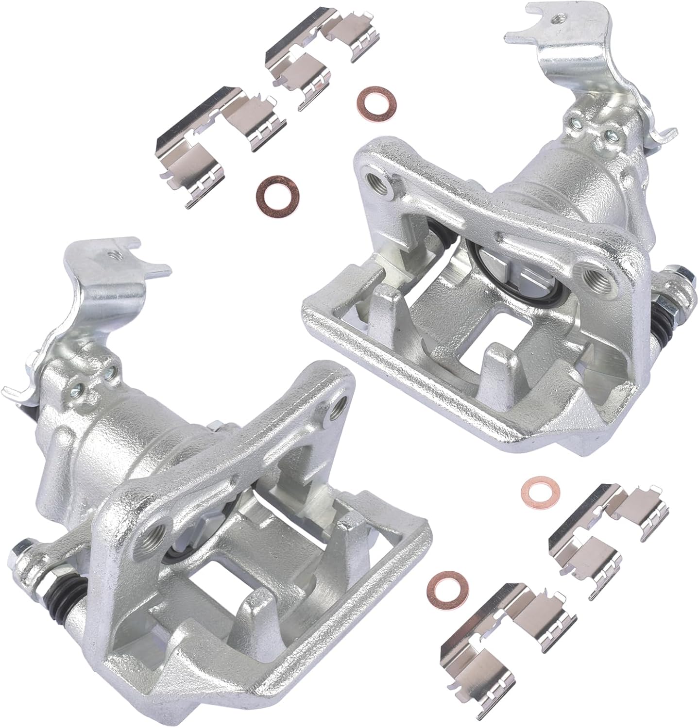 19-B3358 19-B3359 Disc Brake Caliper Assembly with Bracket Replacement for Select Honda and Acura Models - Accord 2008-2012, TSX 2009-2014 - Rear Driver and Passenger Side