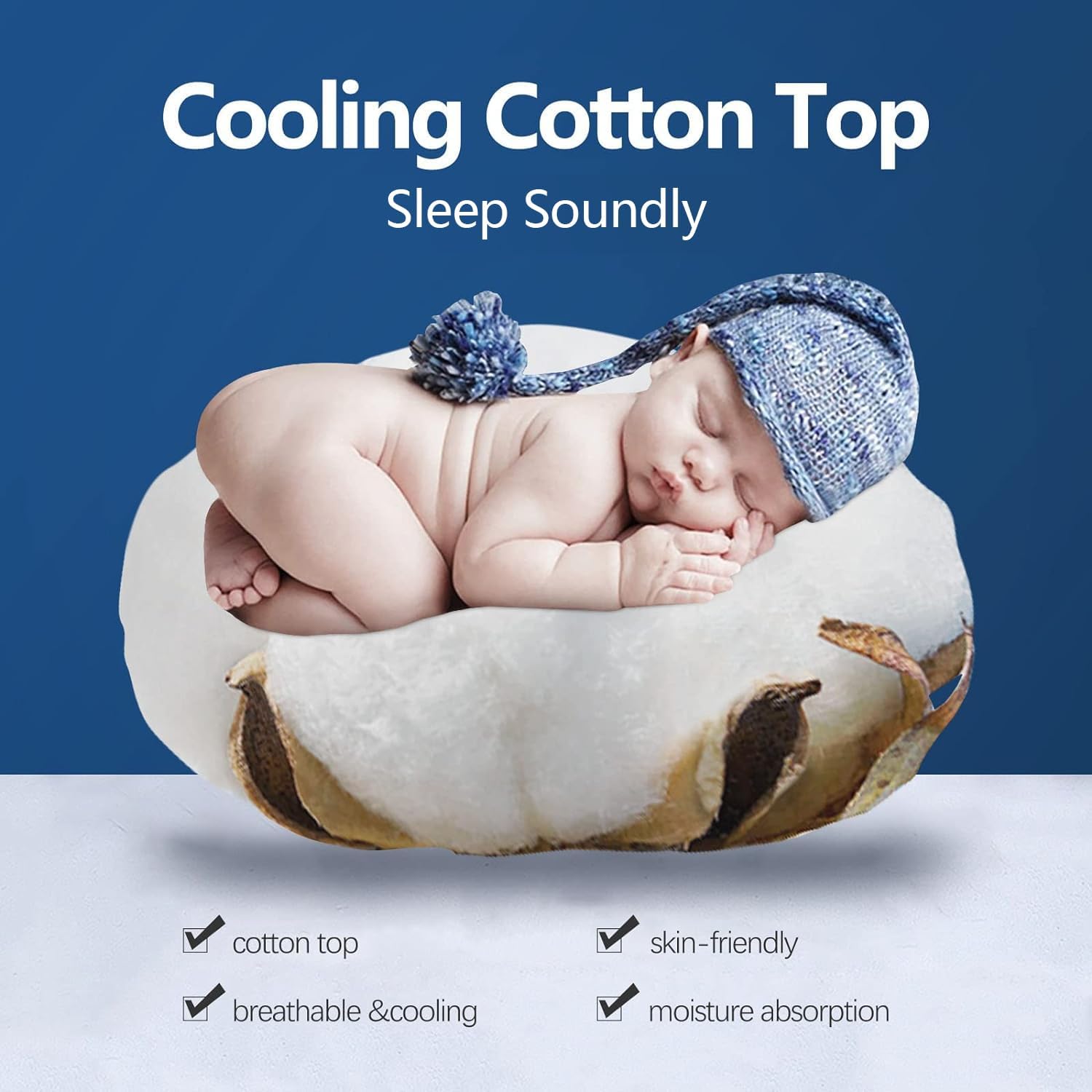 COONP Queen Mattress Topper, Extra Thick Pillowtop, Cooling and Plush Mattress Pad Cover Cotton Top Bed Topper Protector with 8-21 Inch Deep Pocket
