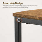 End Tables Set of 2, 23.6" Half Round Coffee Tables, Half Moon Table, 2-Tier Nightstands with Open Shelves, Entryway Table for Living Room, Bedroom, Rustic Brown KF02BR