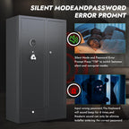 KAER 15-18 Gun Safe,Gun Safes for Rifles and Pistols,Rifle Safe,Gun Cabinet,Gun Safes for Home,Gun Safe for Rifles with Digital Keypad,Drawer,Removable Shelf (Unassembled)