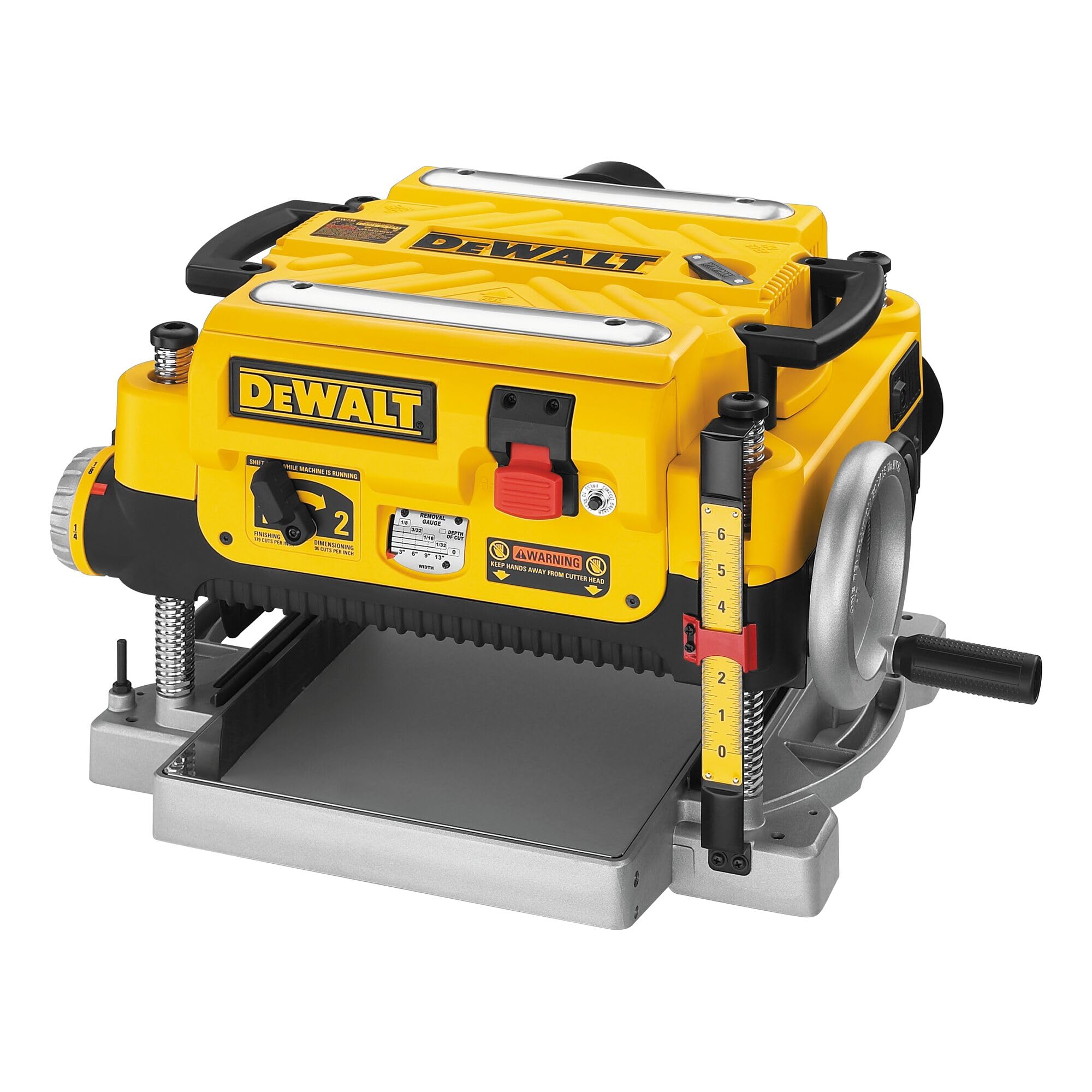 DEWALT Thickness Planer, Two Speed, 13-inch, 15 Amp, 20,000 RPM Motor (DW735X)