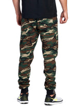 PROGO USA Men's Joggers Sweatpants Basic Fleece Marled Jogger Pant Elastic Waist (Medium, Forest Camouflage) - Grand Goldman