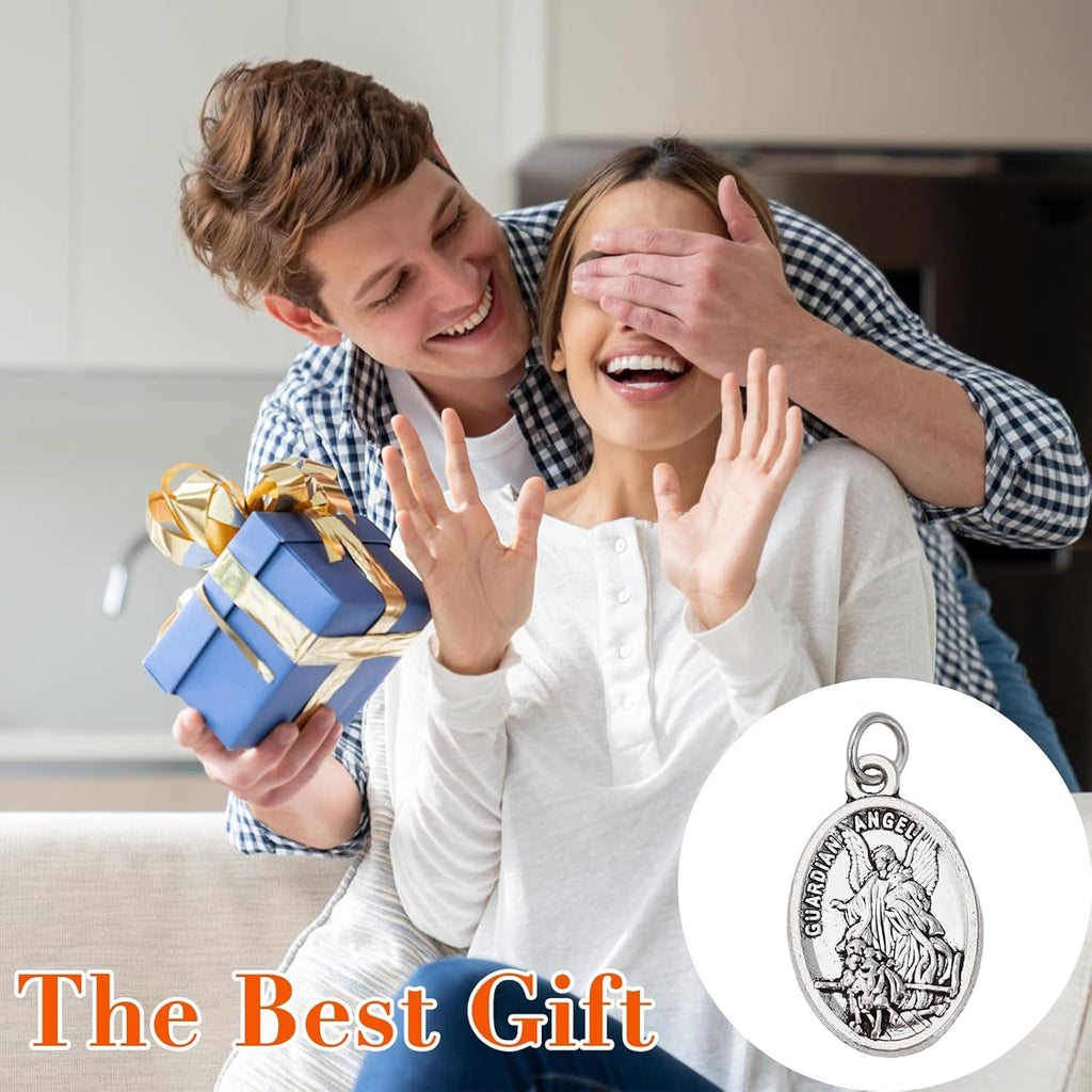 10 Pcs St Michael Medal Saint Michael Pendant,St Michael Pendant for Archangel Michael Necklace,San Miguel Arcangel Medalla Religious Medals for Men Women