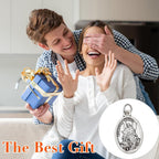 10 Pcs St Michael Medal Saint Michael Pendant,St Michael Pendant for Archangel Michael Necklace,San Miguel Arcangel Medalla Religious Medals for Men Women