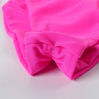 MOSHENGQI Women Sexy Brazilian Bikini 2 Piece Spaghetti Strap Top Thong Swimsuit Bathing Suit(M,0Hot Pink-Rose)