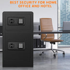 7.5 Cuft Extra Large Safes for Home Use with TWO DOOR, Fireproof Home Safe Box with Electronic Keypad, Spare Key, Smart Alarm, Mute Mode, Anti-theft Fire proof Safe for Documents, Jewelry, Medicines