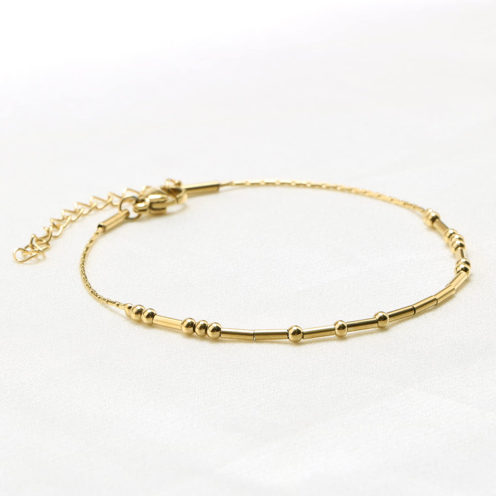 Bracelets en code Morse JoycuFF Pas Aujourd'hui Satan pour Femmes Mère Fille Amie Inspirants Motivation Encouragement Bijoux en acier inoxydable Cadeaux Bracelet en or