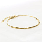 Bracelets en code Morse JoycuFF Pas Aujourd'hui Satan pour Femmes Mère Fille Amie Inspirants Motivation Encouragement Bijoux en acier inoxydable Cadeaux Bracelet en or