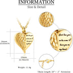 shajwo Cremation Heart Urn Necklace Ashes Jewelry for Women Men Keepsake Pendant Memorial Locket Ash Holder