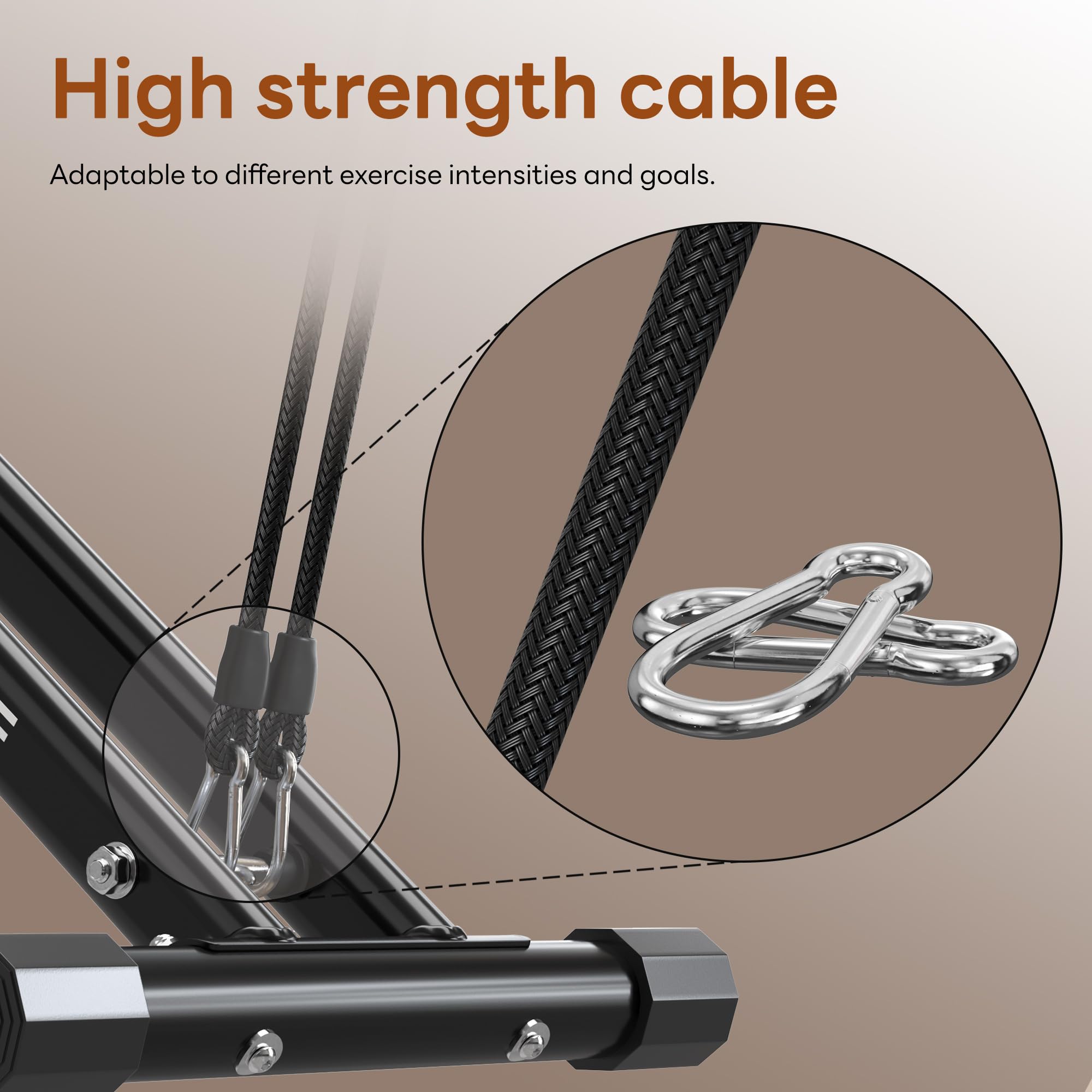 SogesPower Squat Machine for Home Gym, Squat Rowing Machine with Adjustable Resistance and Optional Full Motion, Squat Assist Trainer for Glutes & Legs Workout, Up to 330lbs, Orange