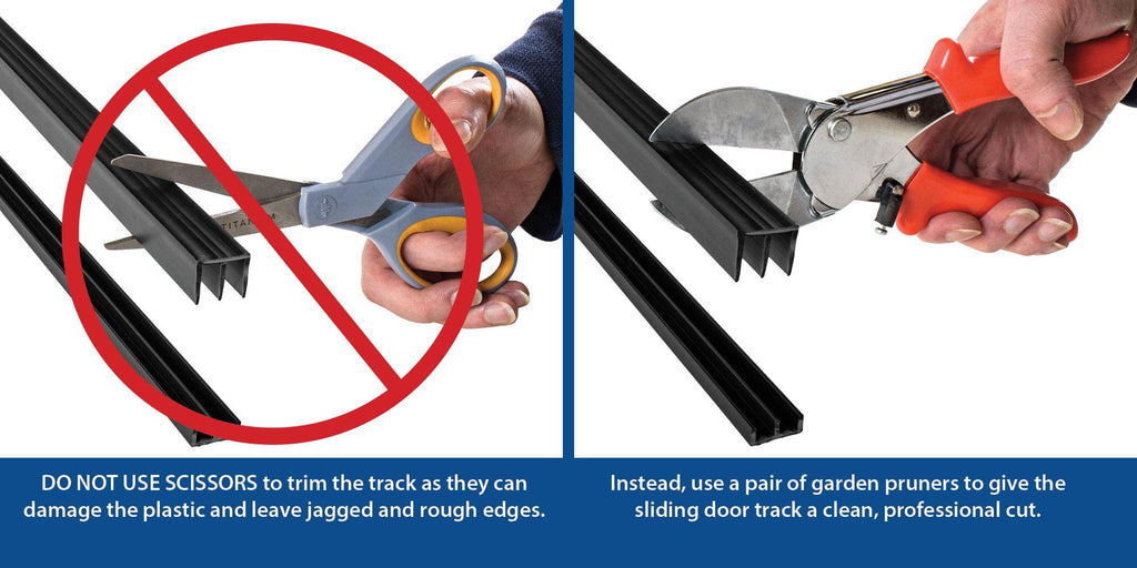 4 Ft. Long Black Plastic Sliding Door Track Set for 1/8" Thick Panels (Pack of 1) by Outwater Plastics