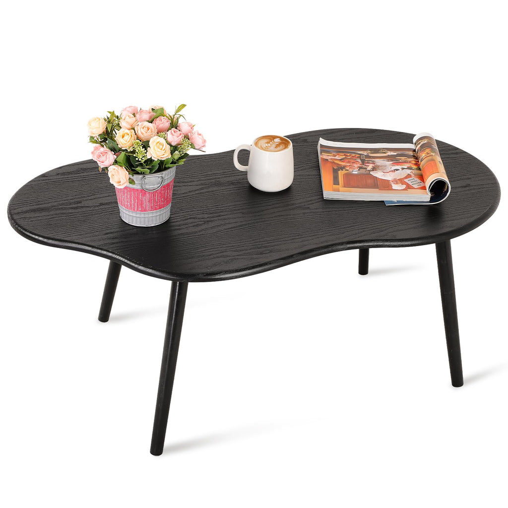 Small Coffee Table Cloud Coffee Table Modern Center Table Floor Table Walnut Irregular Coffee Tables Suitable for Living Room Small Spaces