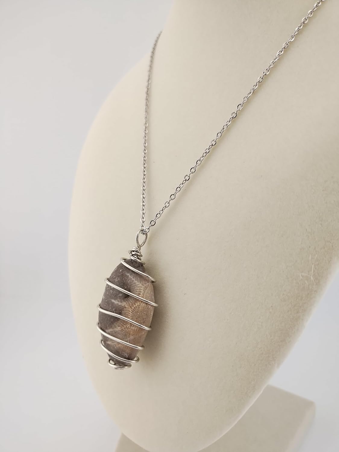 Petoskey Handcrafted Michigan Stone Pendant Necklace