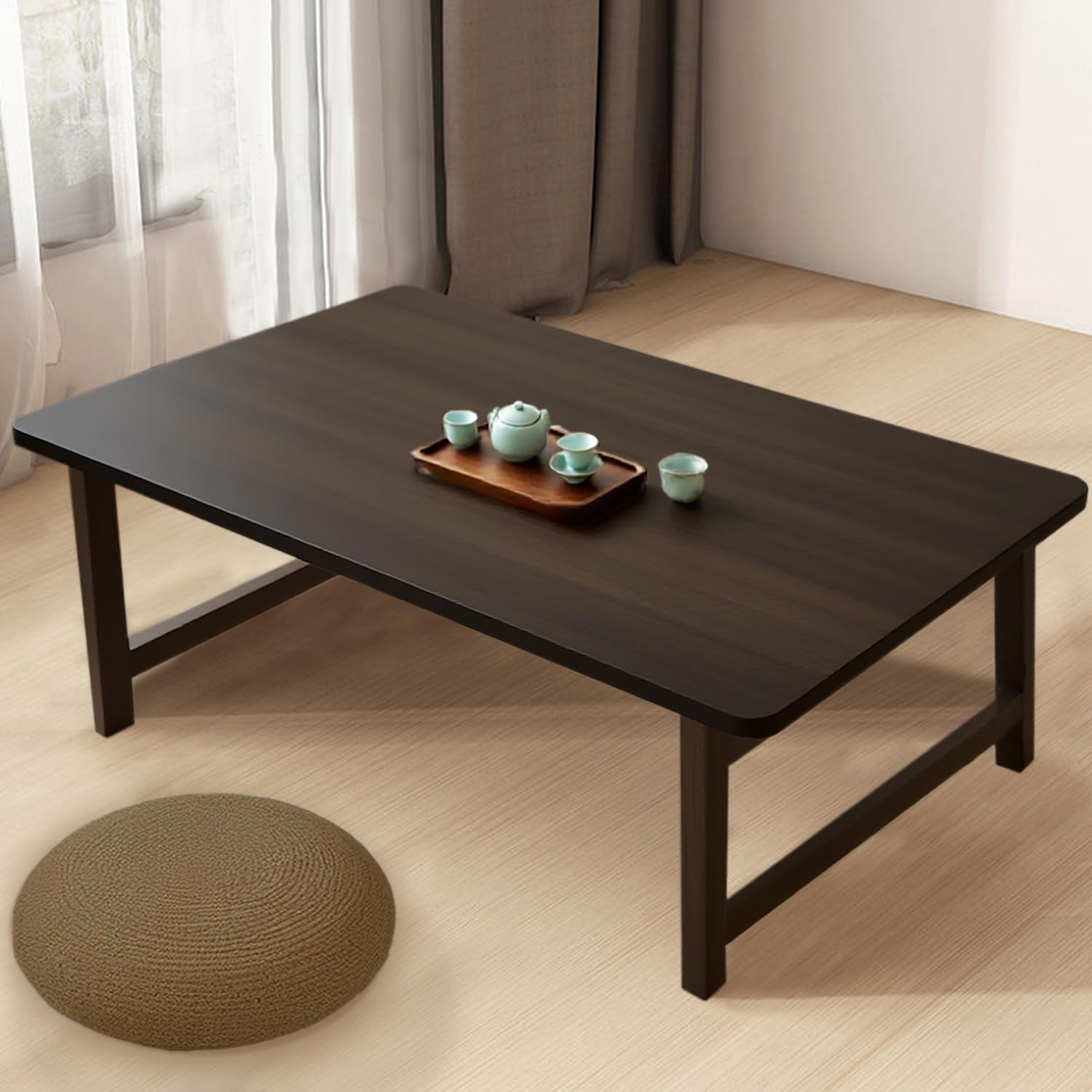 Japanese Folding Floor Table Foldable Coffee Tables Wood Low Tables Ve ...