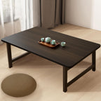 Japanese Folding Floor Table Foldable Coffee Tables Wood Low Tables Versatile for Sitting Dining Table Tea Tatami Desk No Assembly Unique (31.5 * 19.7 * 11.8 inch)
