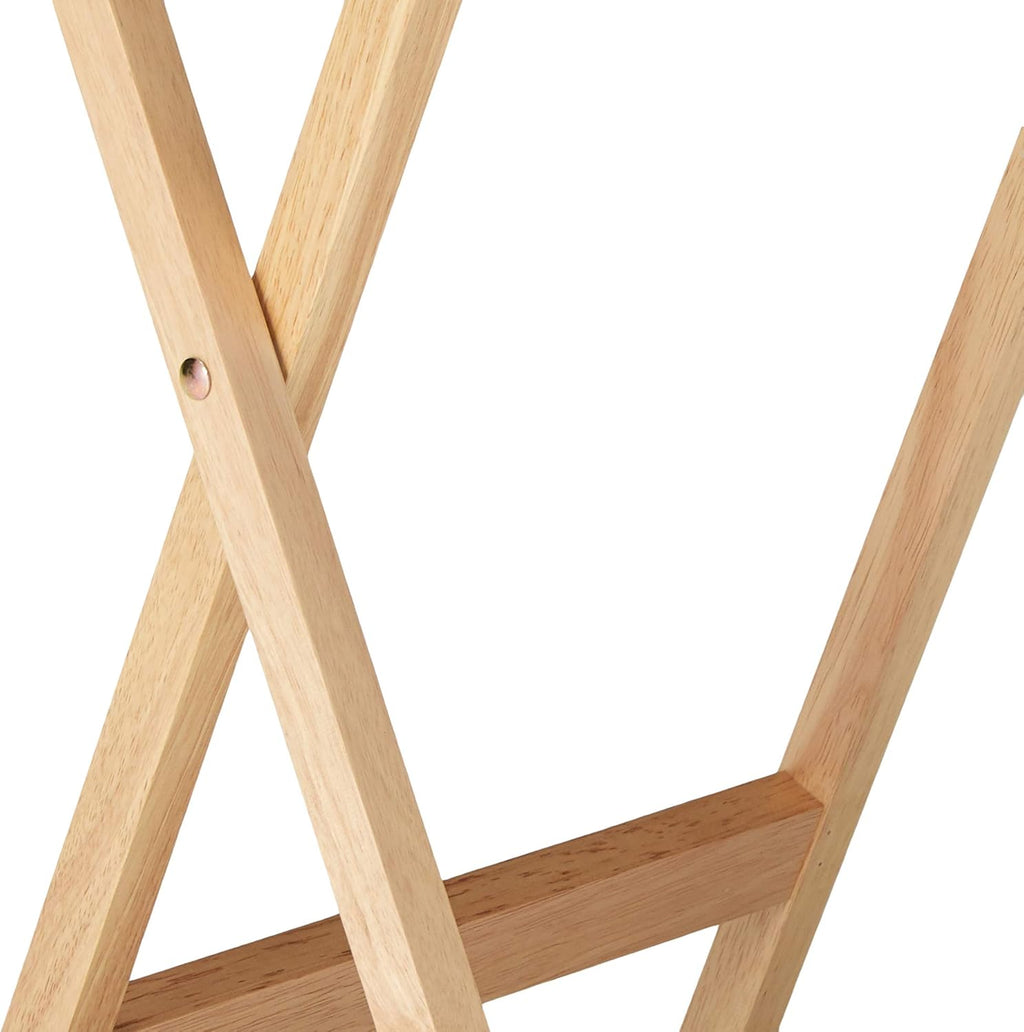 Winsome Alex Set of 2 Foldable Snack Tables, for Living Room, 26", Natural