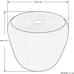 SIMPLIHOME Preston Modern Industrial 22 inch Wide Metal Metal Side Table in Antique Copper, Fully Assembled for the Living Room and Bedroom