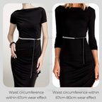 AUEAR, Women's Rhinestone Belt Shiny Crystal Diamond Waist Fashion Silver Buckle