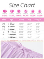 Flowy shorts til teenagepiger atletiske løbe-cykelshorts ungdom sommerfugle shorts (LightHotPink-XXS)